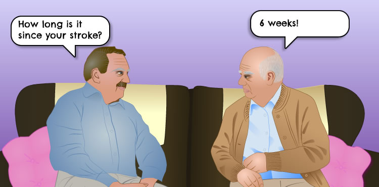 Recovering from a stroke can be a slow process. It's normal to face difficulties along the way.