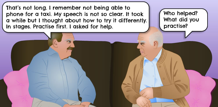 Reassurance helps Joe understand that his experience is normal and helps his confidence