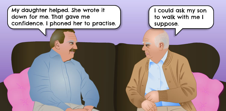 Practise is important, it helps build confidence.