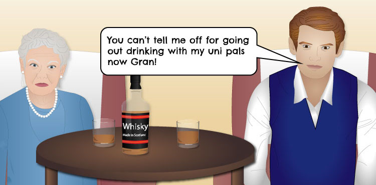It may be easier than you think to drink above the Scottish Government's lower risk levels. People sometimes take an alcoholic drink to help them sleep.