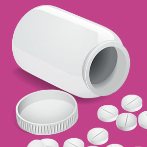 Bottle of tablets
