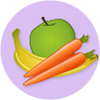Selection of fruit and vegetables