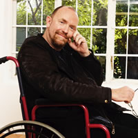 Glen in his wheelchair