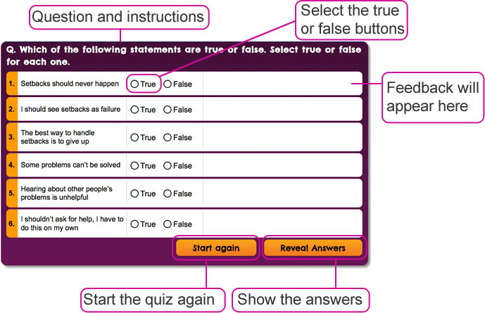 Quizzes overview