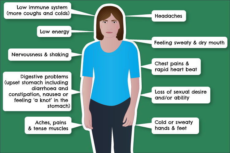 Stress effects on the body